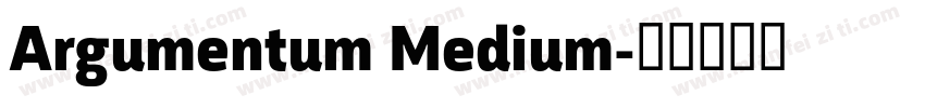 Argumentum Medium字体转换